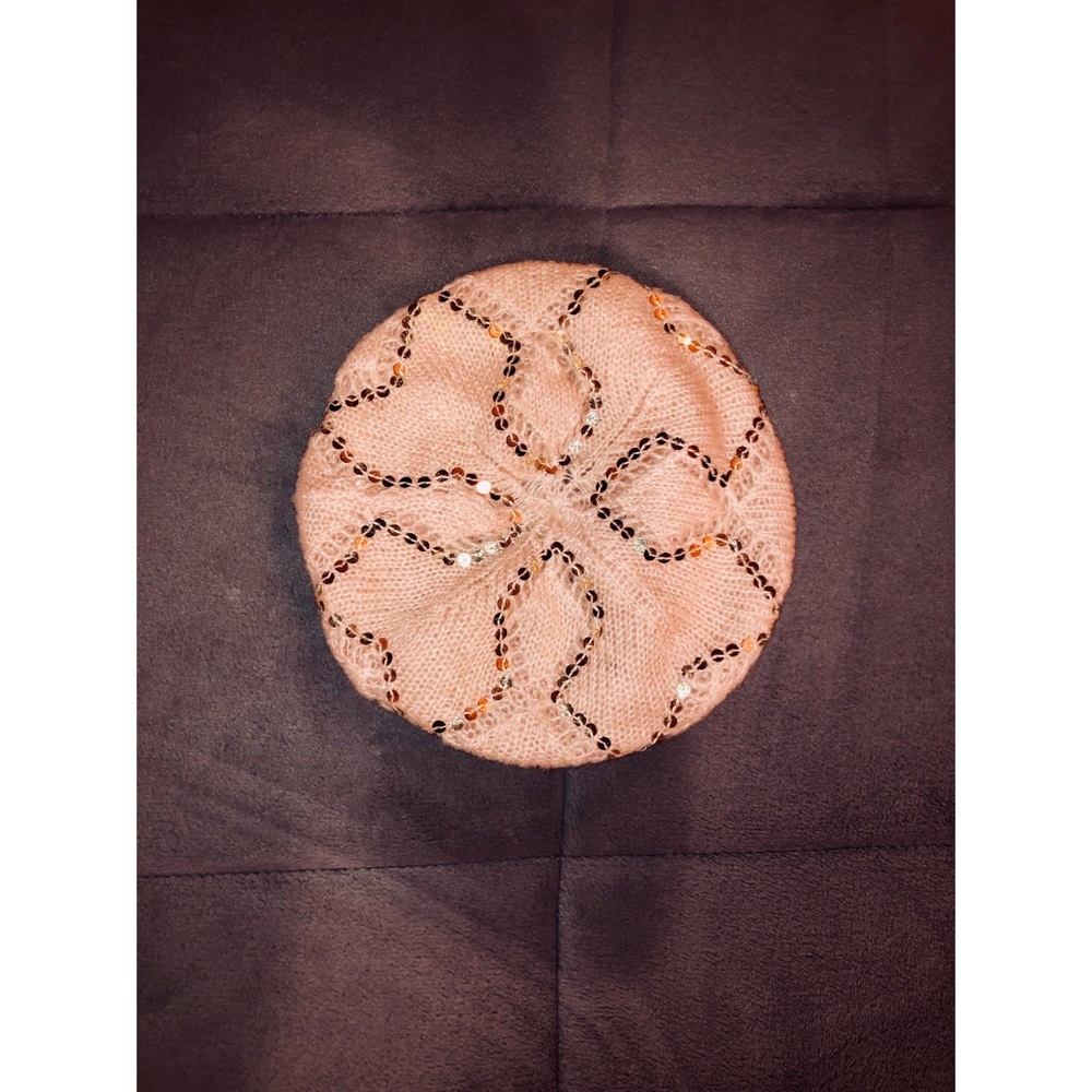 Pink & Gold Sequin Hat ✨